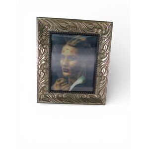 Vtg Lenticular Haunted Portrait Photo Shifting Image Decor 8x10 Framed